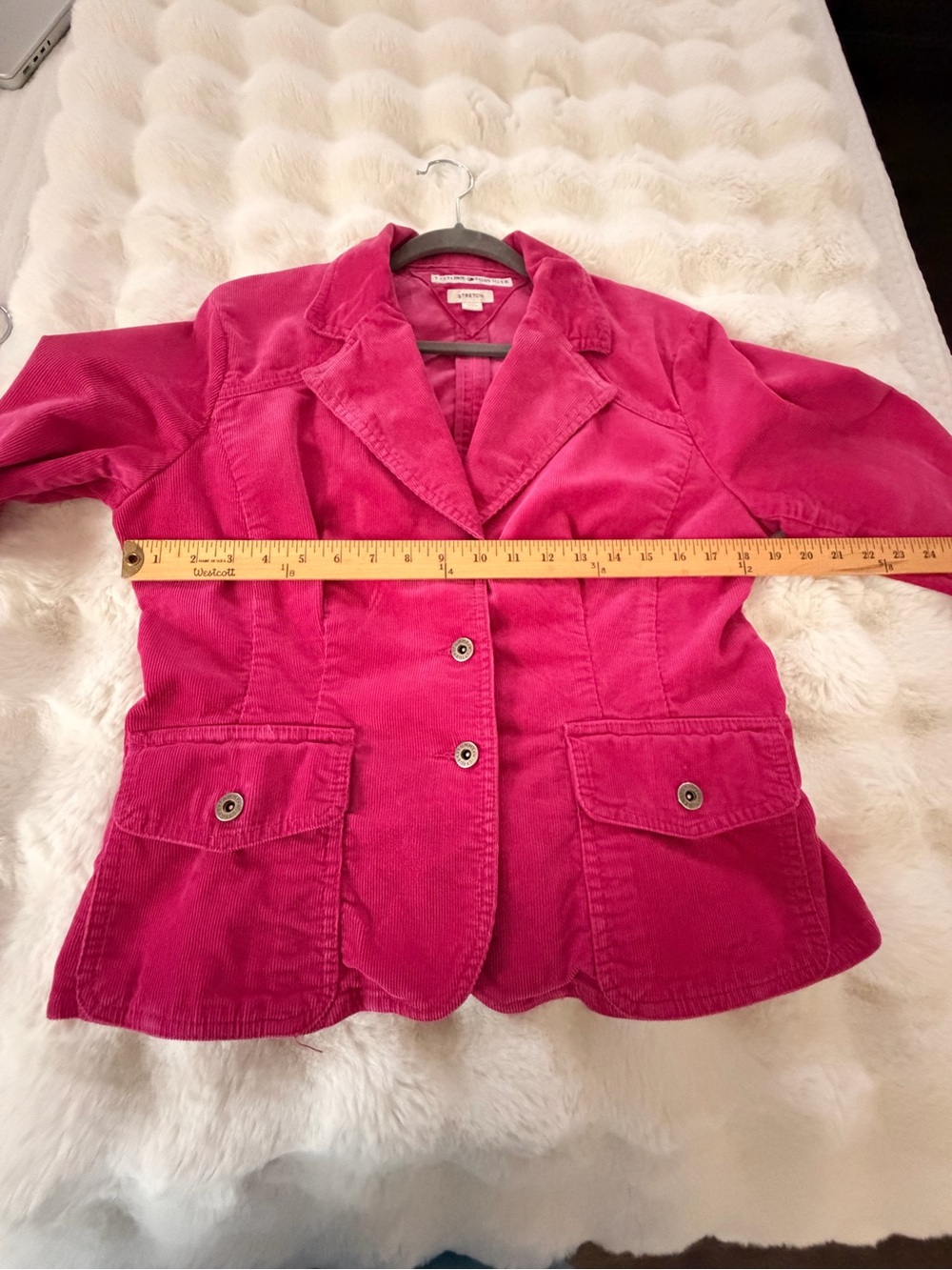 Tommy Hilfiger Hot Pink Corduroy Blazer